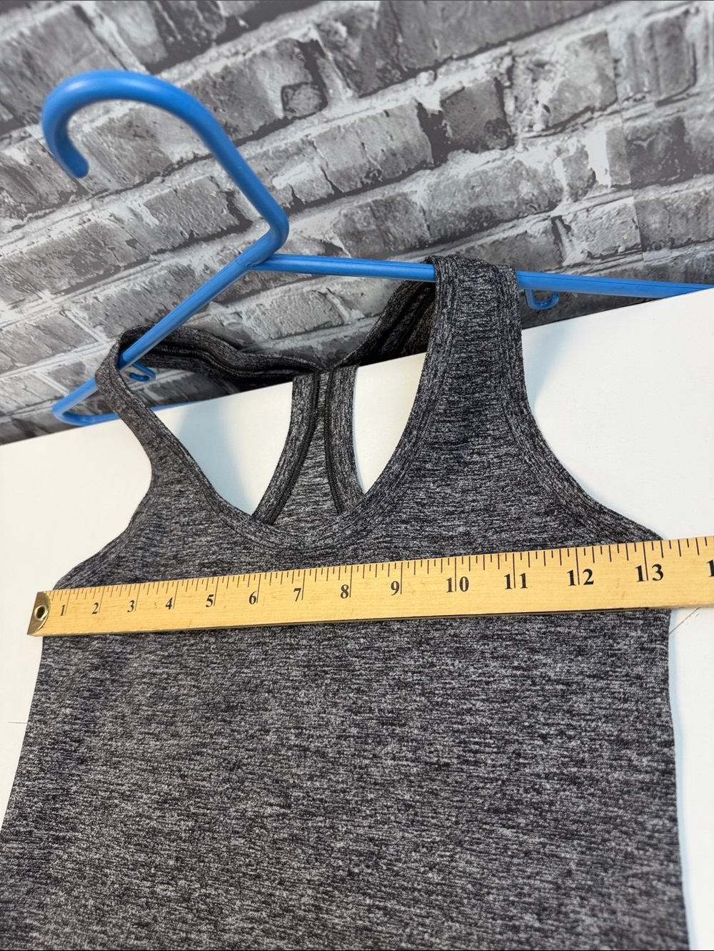 lululemon athletica Heathered Charcoal Gray Racerback Tank - Picture 4 of 7